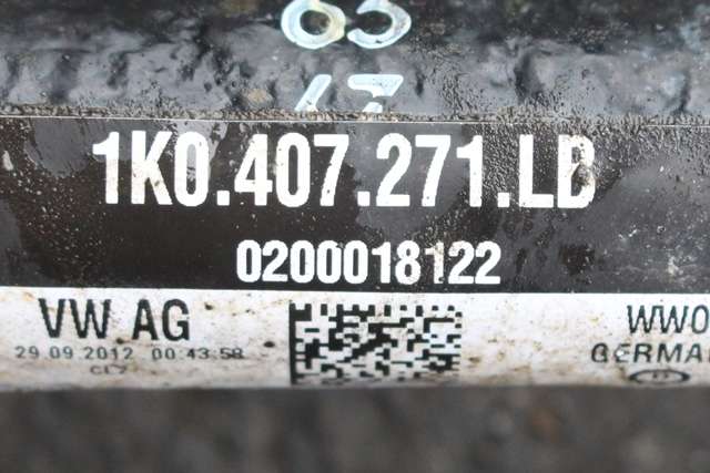 Drivaksel venstre foran, diesel/automat til VW Touran 2010-2015 (Type I, Fase 3)  (VAG|1K0 407 271 LB|)