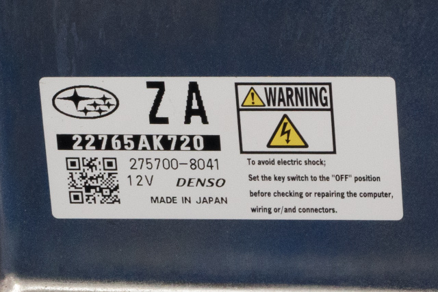 Styreenhet motor til Subaru Forester 2013-2019 (Type IV)  (DENSO|275700-8041|22765-AK720|)