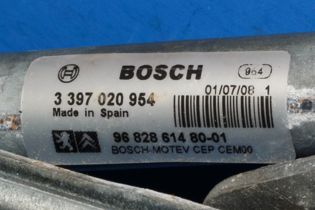 Viskermotor frontrute komplett m/overføring til Citroën Berlingo 2008-2015 (Type II, Fase 1)  (CITROEN|96 828614 80|)