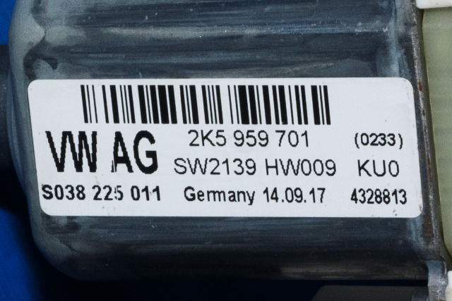 Ruteheis venstre foran til VW Caddy 2010-2015 (Type III, Fase 2)  (VAG|2K5 959 701|5K0 959 793|)