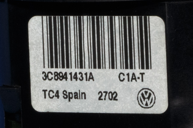 Bryter lys til VW Touran 2010-2015 (Type I, Fase 3)  (VAG|3C8 941 431 A|)