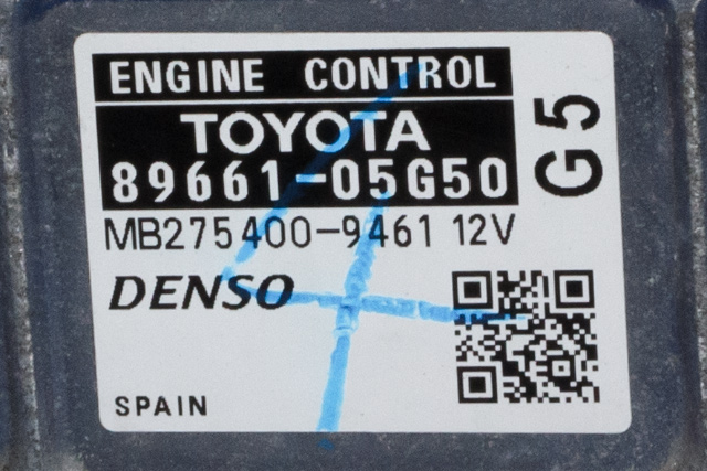Styreenhet motor til Toyota Avensis 2009-2015 (Type III, Fase 1) (DENSO|275400-9461|89661-05G50|)