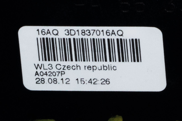 Låsekasse høyre foran til VW Caddy 2010-2015 (Type III, Fase 2)  (VAG|3D1 837 016 AQ|)