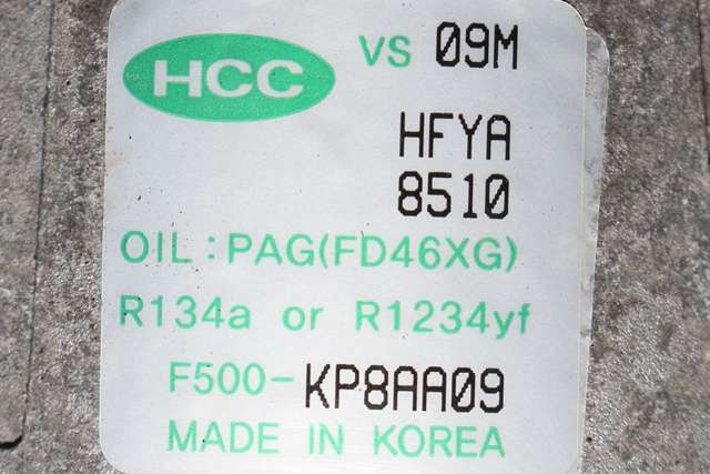 Aircondition kompressor til Hyundai i20 2009-2014 (Type I) (HCC|F500-KP8AA-09|)