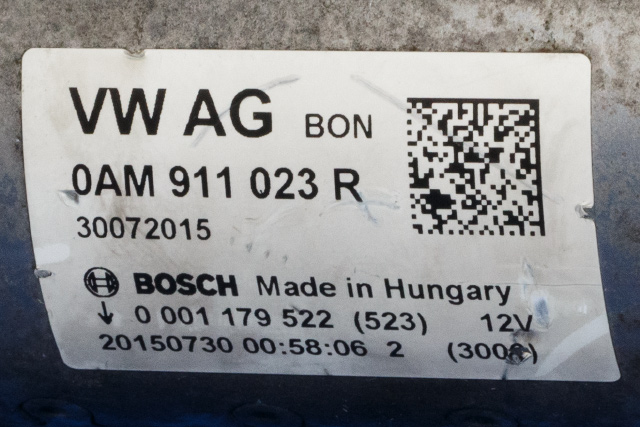 Starter til VW Golf VII 2012-2017 (Fase 1)  (BOSCH|0 001 179 522|0AM 911 023 R|)