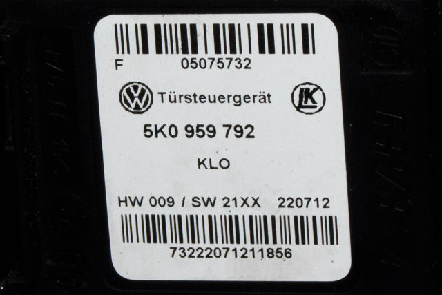 Ruteheis høyre foran til VW Caddy 2010-2015 (Type III, Fase 2)  (VAG|1T0 959 702 R|5K0 959 792|)