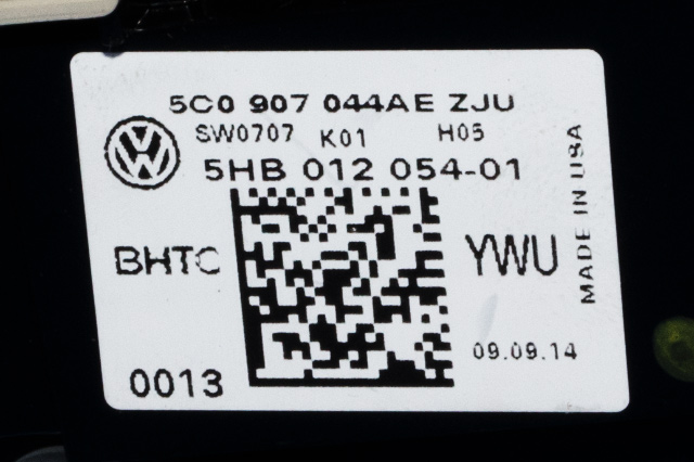 Varmeapparat betjening til VW Beetle 2011-2018 (Type II) (HELLA|5HB 012 054-01|5C0 907 044 AE|)