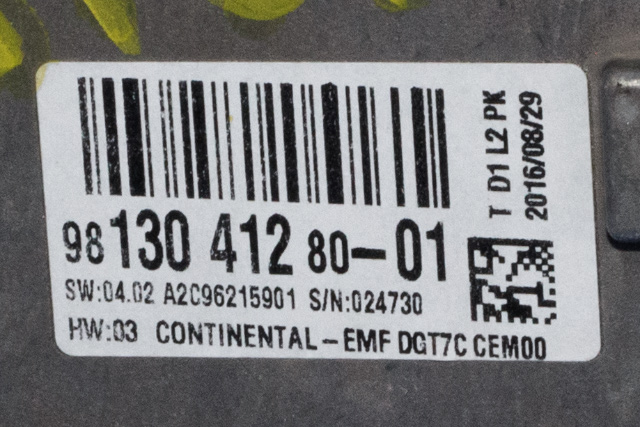 Bilstereo navigasjon skjerm til Toyota Proace 2016-->> (Type II)  (PSA|98 130412 80-01|)