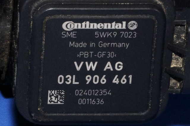 Luftmengde/luftmassemåler til VW Touran 2010-2015 (Type I, Fase 3) (CONTINENTL|5WK9 7023|03L 906 461|)