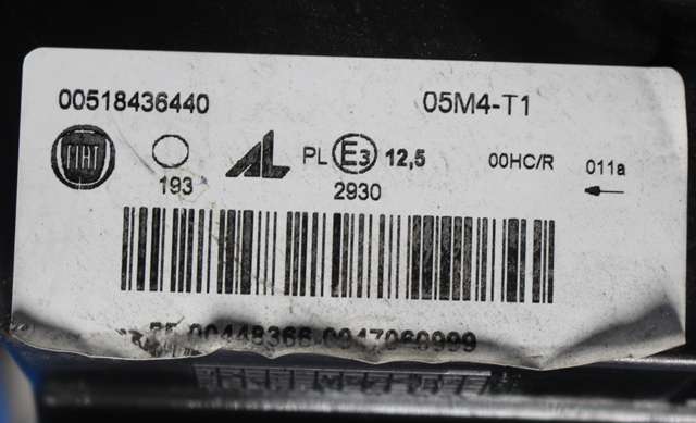 Frontlykt høyre halogen til Fiat Panda 2013-->> (Type III)  (FIAT|518436440|)