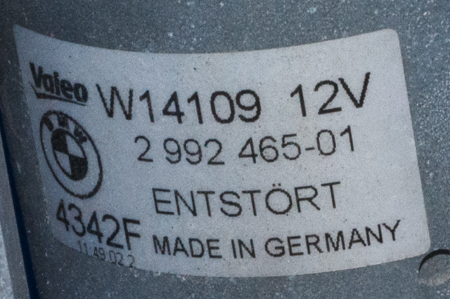 Viskermotor frontrute komplett m/overføring til BMW X1 2009-2015 (E84) (E84) (BMW|2 992 465|)