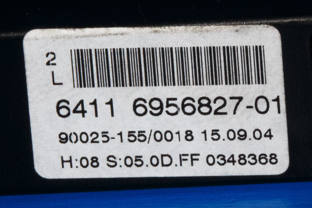 Varmeapparat betjening til BMW 5-Serie 2003-2010 (E60/E61) (E60/E61) (BMW|6 956 827|)