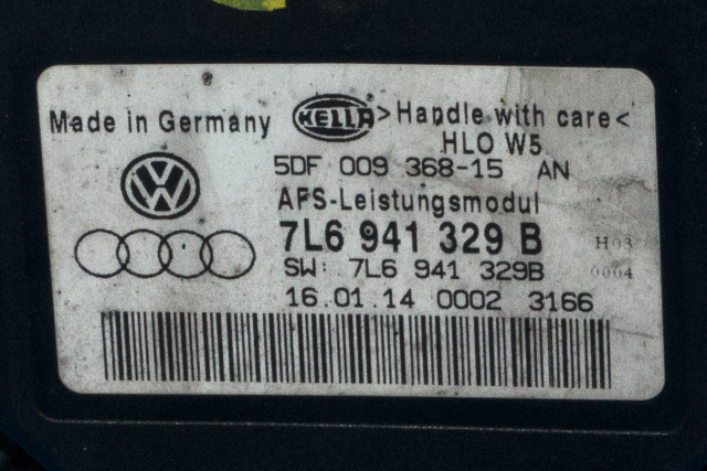 Styreenhet diverse til Škoda Octavia 2009-2013 (Type II, Fase 2)  (HELLA|5DF 009 368-15|7L6 941 329 B|)