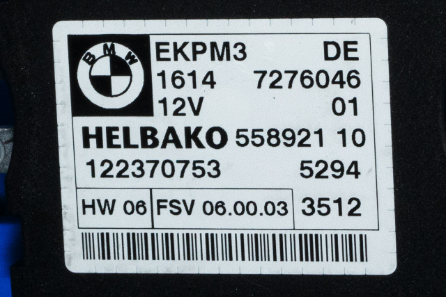 Styreenhet drivstoffpumpe til BMW X1 2009-2015 (E84) (E84) (BMW|16.14-7 276 046|)