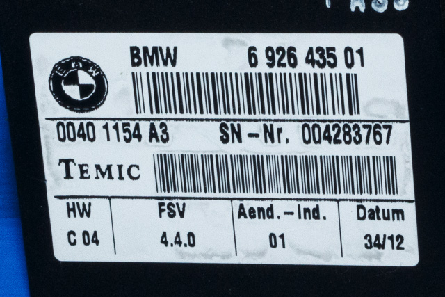 Styreenhet diverse til BMW X1 2009-2015 (E84) (E84) (BMW|6 926 435|)