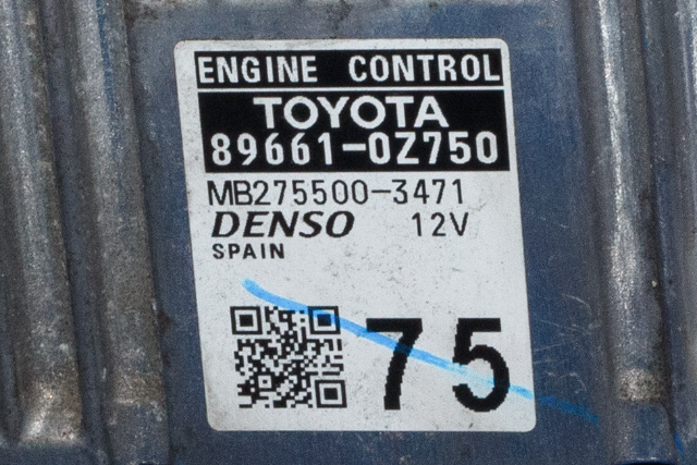 Styreenhet motor til Toyota Auris 2013-2015 (Type II, Fase 1) (DENSO|275500-3471|89661-0Z750|)