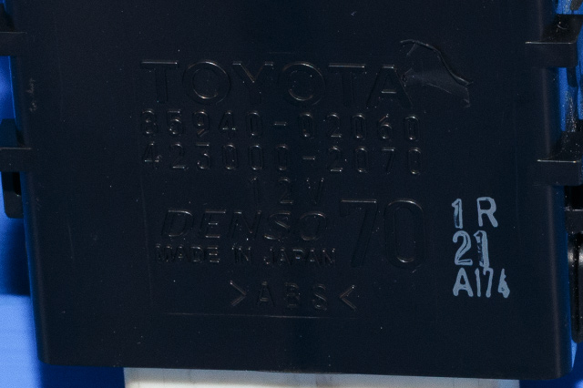 Rele diverse til Toyota Auris 2013-2015 (Type II, Fase 1)  (DENSO|423000-2070|85940-02060|)