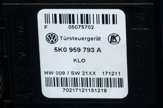 Ruteheis, kun motor, venstre foran til VW Golf VI 2008-2012  (VAG|5K0 959 701 C|)