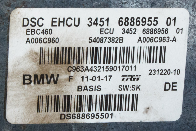 ABS sentral til BMW 5-Serie 2017-->> (G30/G31) (G30/G31) (BMW|34.51-6 886 955|)