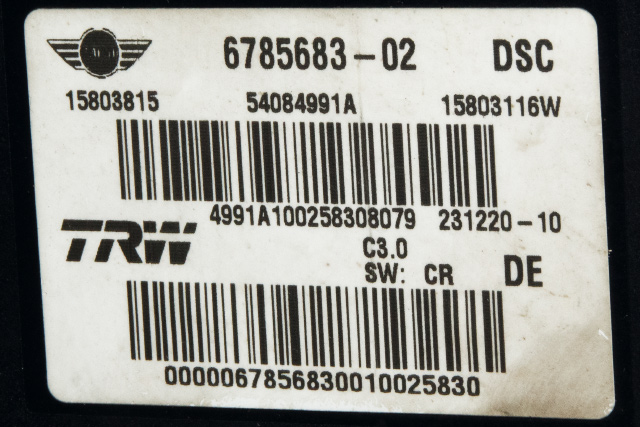 ABS sentral til Mini One/Cooper 2007-2014 (R55-57) (R55-57) (BMW|6 785 683|)