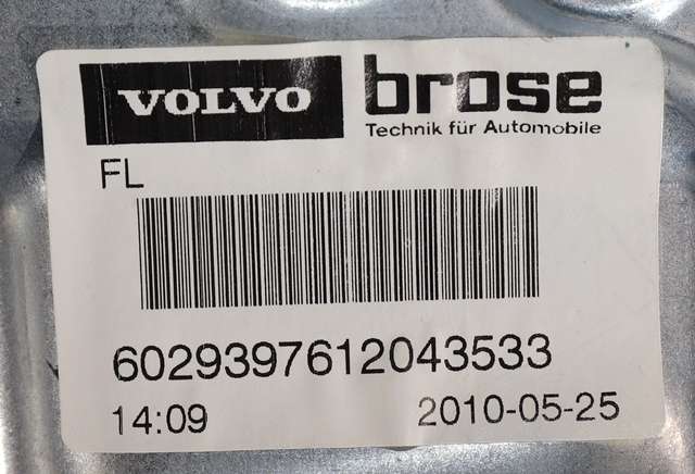 Ruteheis venstre foran til Volvo V70 2007-2013 (Type III, Fase 1)  