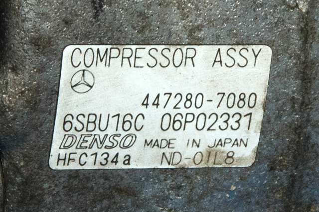 Aircondition kompressor til Mercedes GLK 2008-2015 (X204) (X204) (DENSO|447280-7080|)
