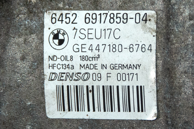 Aircondition kompressor til BMW 5-Serie 2003-2010 (E60/E61) (E60/E61) (DENSO|447180-6764|64.52-6 917 859|)