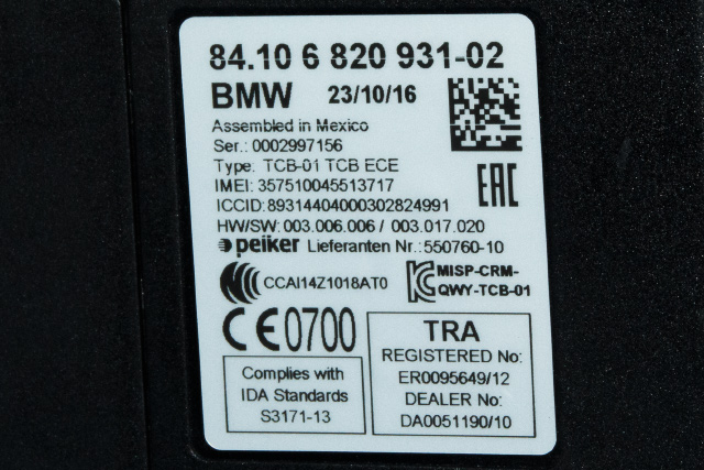 Bilstereo diverse til BMW i3 2013-2022  (BMW|84.10-6 820 931|)