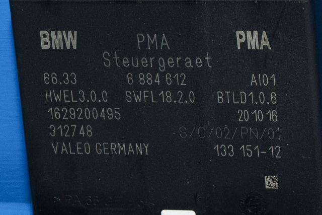 Styreenhet parkering til BMW i3 2013-2022  (BMW|66.33-6 884 612|)