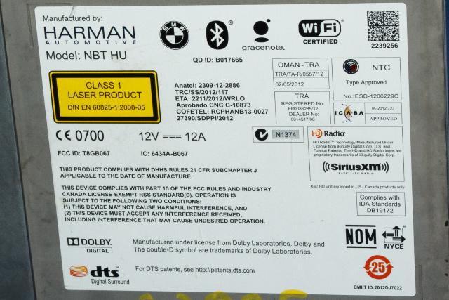 Bilstereo navigasjon til BMW i3 2013-2022 (BMW|6 826 786|)