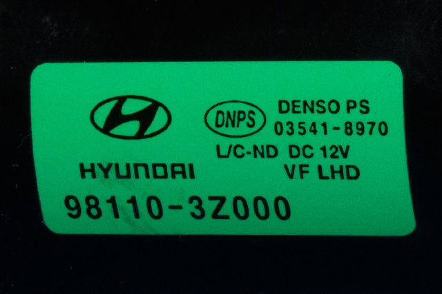 Viskermotor frontrute komplett m/overføring til Hyundai i40 2012-2017 (DENSO|03541-8970|98110-3Z000|)