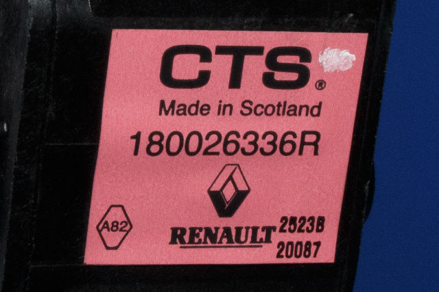 Pedal gass til Renault Zoe 2013-2019 (Fase 1)  (RENAULT|1800 26336R|)