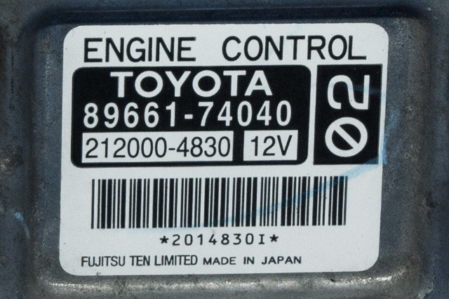 Styreenhet motor til Toyota iQ 2009-2014 (DENSO|212000-4830|89661-74040|)