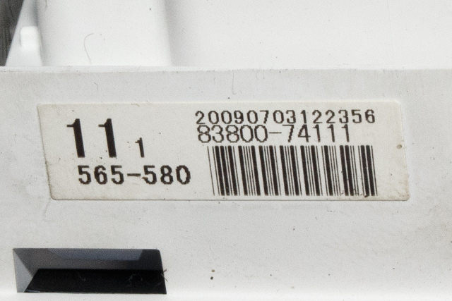 Instrumentpanel til Toyota iQ 2009-2014  (TOYOTA|83800-74111|)