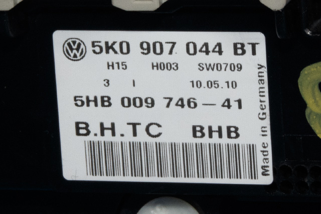 Varmeapparat betjening til VW Golf VI 2008-2012 (HELLA|5HB 009 746-41|5K0 907 044 BT|)
