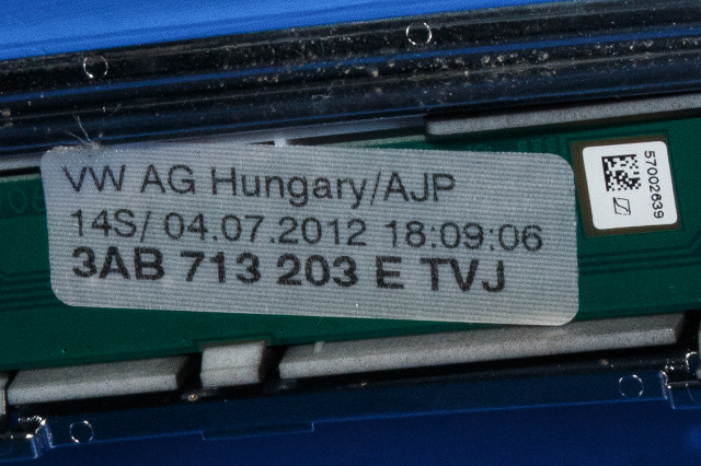 Dashbord diverse til VW Passat 2011-2015 (B7) (B7) (VAG|3AB 713 203 E|)
