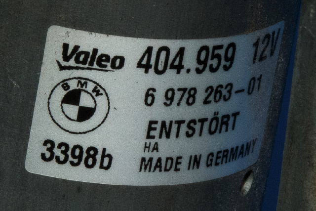 Viskermotor frontrute komplett m/overføring til BMW 3-Serie 2005-2011 (E90/E91/E92/E93) (E90/E91/E92/E93) (BMW|6 978 263|)