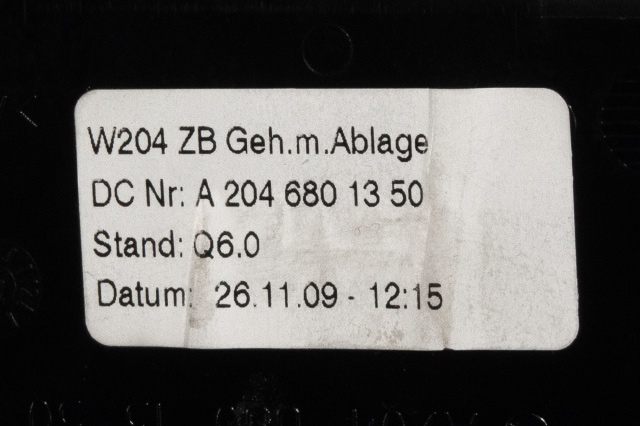 Dashbord askebeger til Mercedes E-Klasse 2009-2013 (Fase 1) (W212) (W212) (MERCEDES|A 204 680 13 50|)