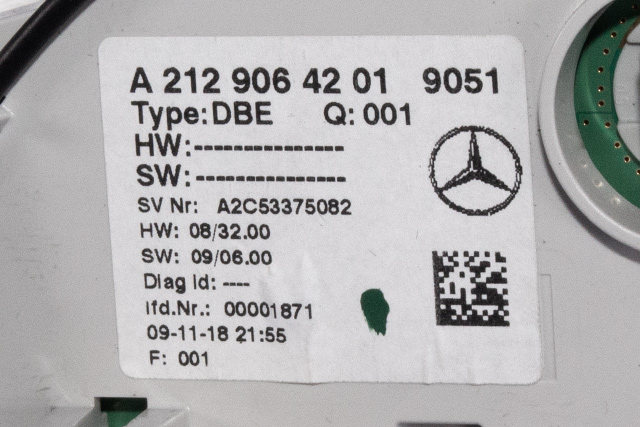 Taklyspanel til Mercedes E-Klasse 2009-2013 (Fase 1) (W212) (W212) (MERCEDES|A 212 906 42 01|)