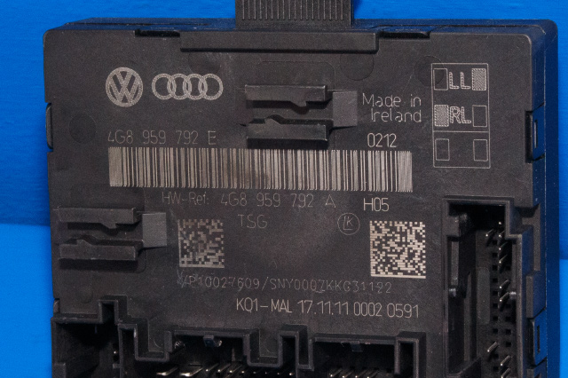 Styreenhet dør høyre foran til Audi A6 2011-2014 (Type IV, Fase 1) (C7) (C7) (VAG|4G8 959 792 E|)