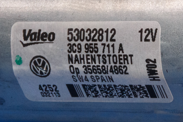 Viskermotor bakrute til VW Passat 2011-2015 (B7) (B7) (VAG|3C9 955 711 A|)