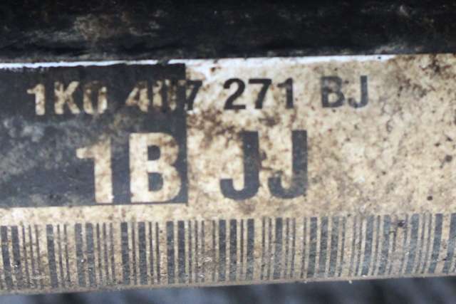 Drivaksel venstre foran, diesel/manuell til Audi A3 2009-2012 (Type II, Fase 2)  (VAG|1K0 407 271 BJ|)