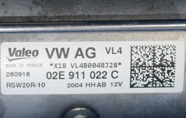 Starter diesel til VW T-Roc 2017-->> (VALEO|RSW20R-10|02E 911 022 C|)