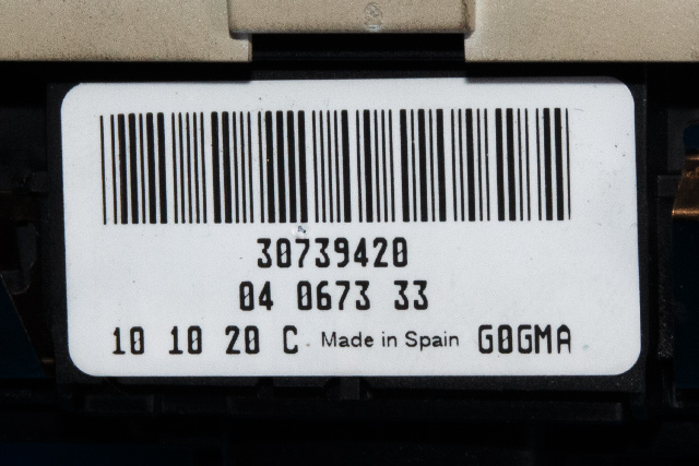 Bryter lys til Volvo XC60 2008-2013 (Type I, Fase 1)  (VOLVO|30739420|)