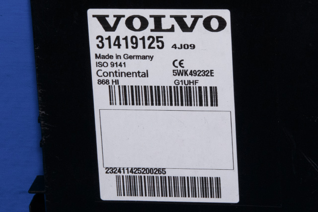 Styreenhet nøkkelfri/keyless til Volvo V60/V60 CC 2013-2018 (Type I, Fase 2)  (VOLVO|31419125|)