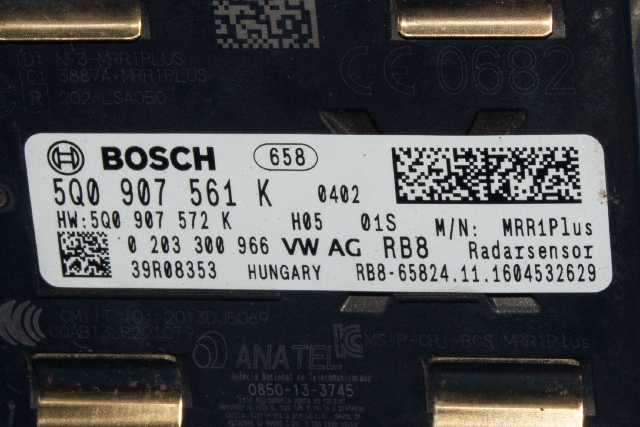 Sensor radar til Škoda Rapid 2012-2019  (VAG|5Q0 907 561 K|)