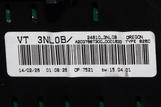 Instrumentpanel til Nissan Leaf 2011-2017 (Type I) (NISSAN|24810-3NL0B|)