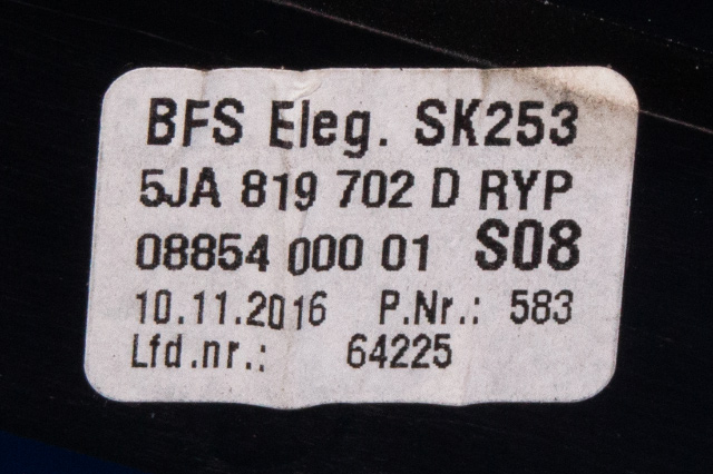 Dashbord friskluftdyse høyre til Škoda Rapid 2012-2019 (VAG|5JA 819 702 D|)
