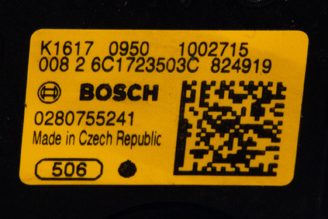 Pedal gass til Škoda Rapid 2012-2019  (BOSCH|0 280 755 241|6C1 723 503 C|)