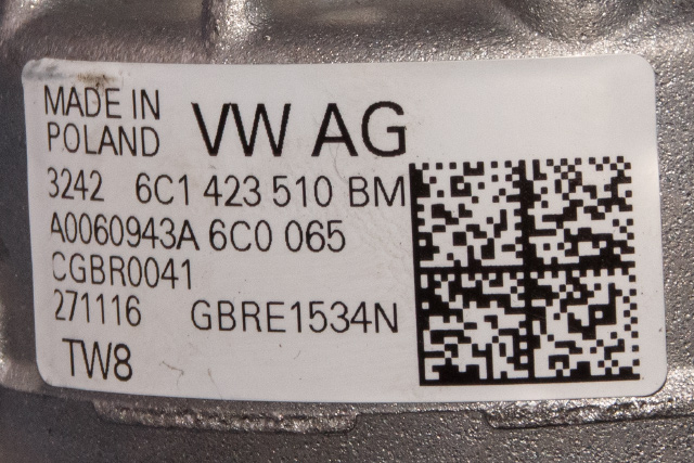 Rattaksel elektrisk servo til Škoda Rapid 2012-2019  (VAG|6C1 423 510 BM|)